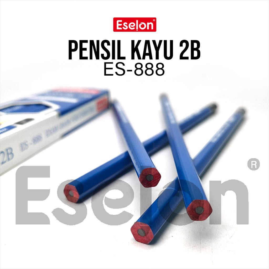 

PENSIL 2B BIRU 12PCS ES888 Eselon / Pensil kayu