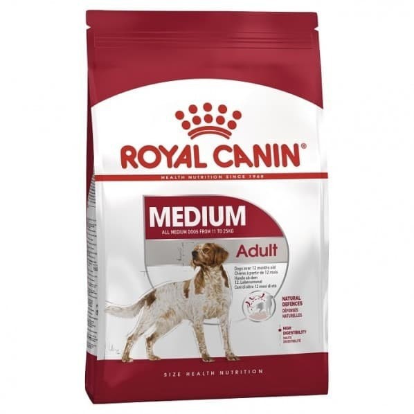 ROYAL CANIN MEDIUM ADULT 4KG / MAKANAN ANJING BERAT 11-25KG