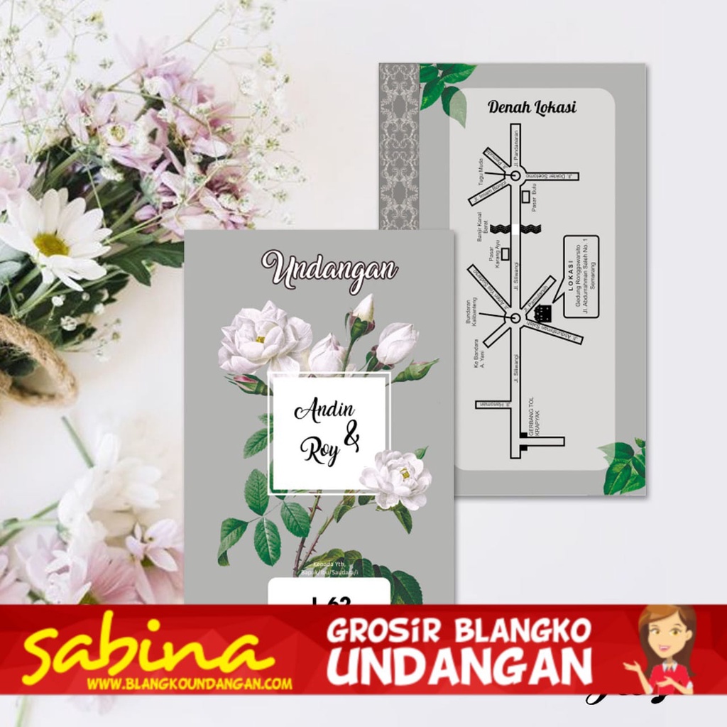 BLANGKO UNDANGAN JAGO 62 | SABINA BLANGKO UNDANGAN