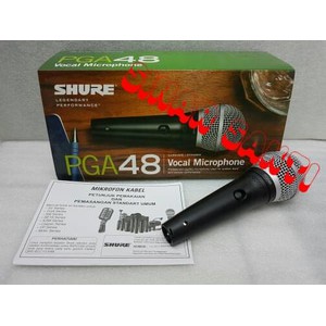 Murah Mic SHURE PGA 48/Kabel Microphone ( ORIGINAL )