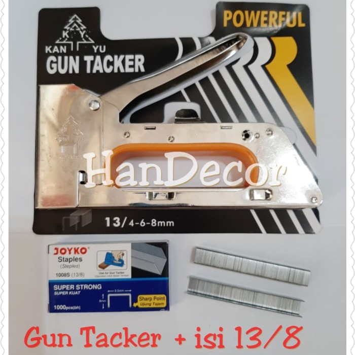 

Honeysu | Staples Steples Gun Tembak Jok Kulit Motor - Gun Tacker 13/4-6-8mm - GUN TACKER Murah Baru