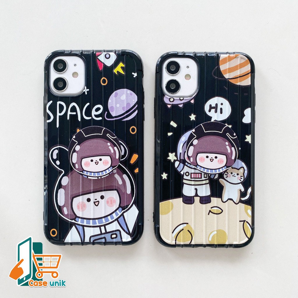 SS269 Softcase Popsocket SPACE Vivo Y91c Y1s Y91 Y93 Y95 Y12 Y17 Y15 Y19 U3 Y5s CS2423