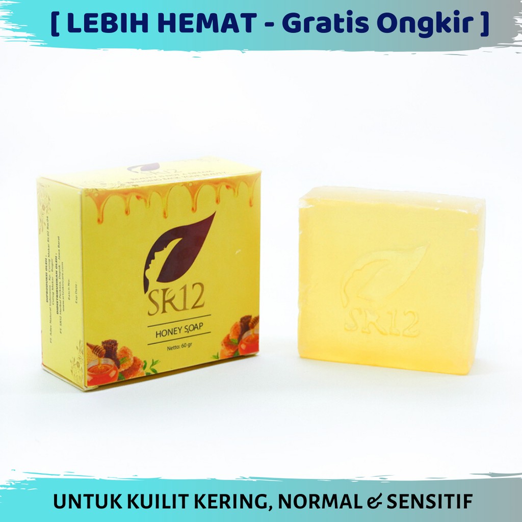 [HEMAT-GRATIS ONGKIR] HONEY SOAP SR12 - SABUN MADU - MENCERAHKAN DAN MELEMBABKAN KULIT KERING