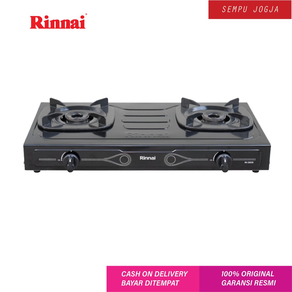 Rinnai Kompor Gas 2 Tungku Ri 202S Sun Burner