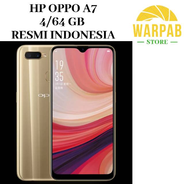 HP OPPO A7 4/64 GB - OPO A 7 RAM 4GB INTERNAL 64GB GARANSI RESMI 1 TAHUN-1