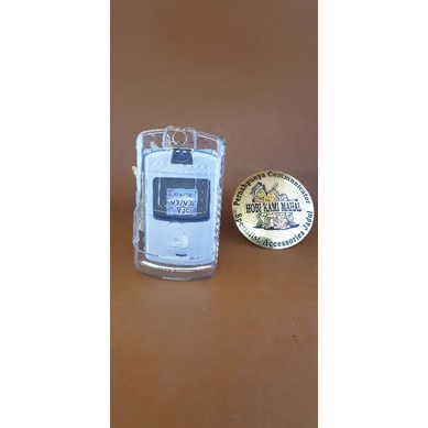 mika hard case clear transparan motorola v3 support v3i