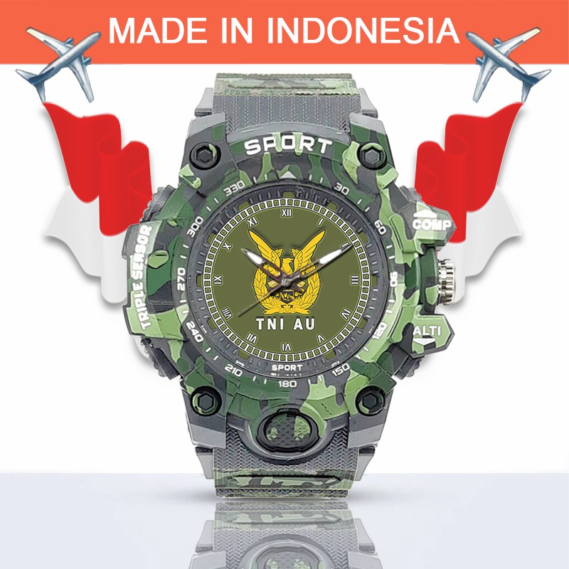 (SPECIAL EDITION) JAM TANGAN LOGO TNI-AU WATER RESISTANT NO.9