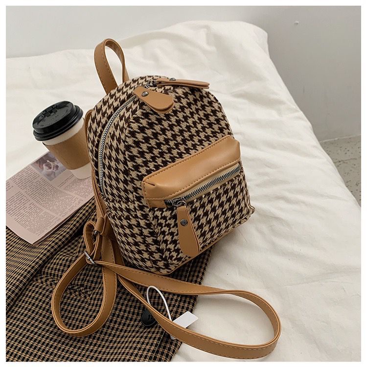 RANSEL IMPORT C6323/W7552 TAS RANSEL WANITA TAS SEKOLAH TAS KULIAH IMPORT MURAH TAS FASHION WANITA-Khaki