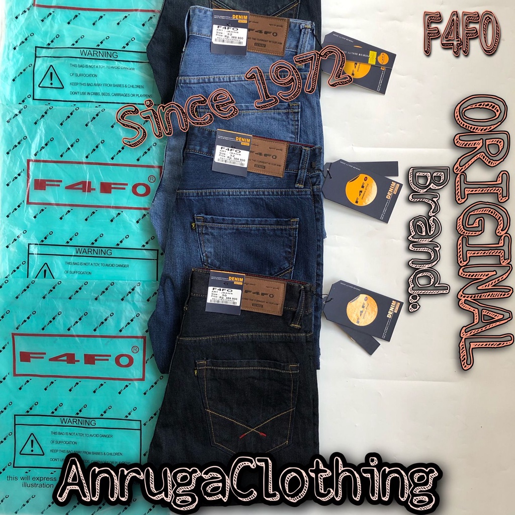 Celana Panjang Polos/Celana Jeans Reguler Fit/Celana FAFO Original /Celana Panjang Denim Selvedge