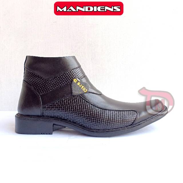 MANDIENS Original Medali SJ183 Sepatu Boots Pria Kulit / Sepatu PDH Pria Kulit Asli Export Quality