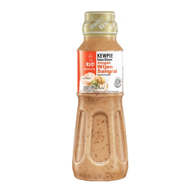 [HALAL] Kewpie Roasted Sesame Sauce 200ml / Saus Siram Salad Wijen Sangrai Kyupi