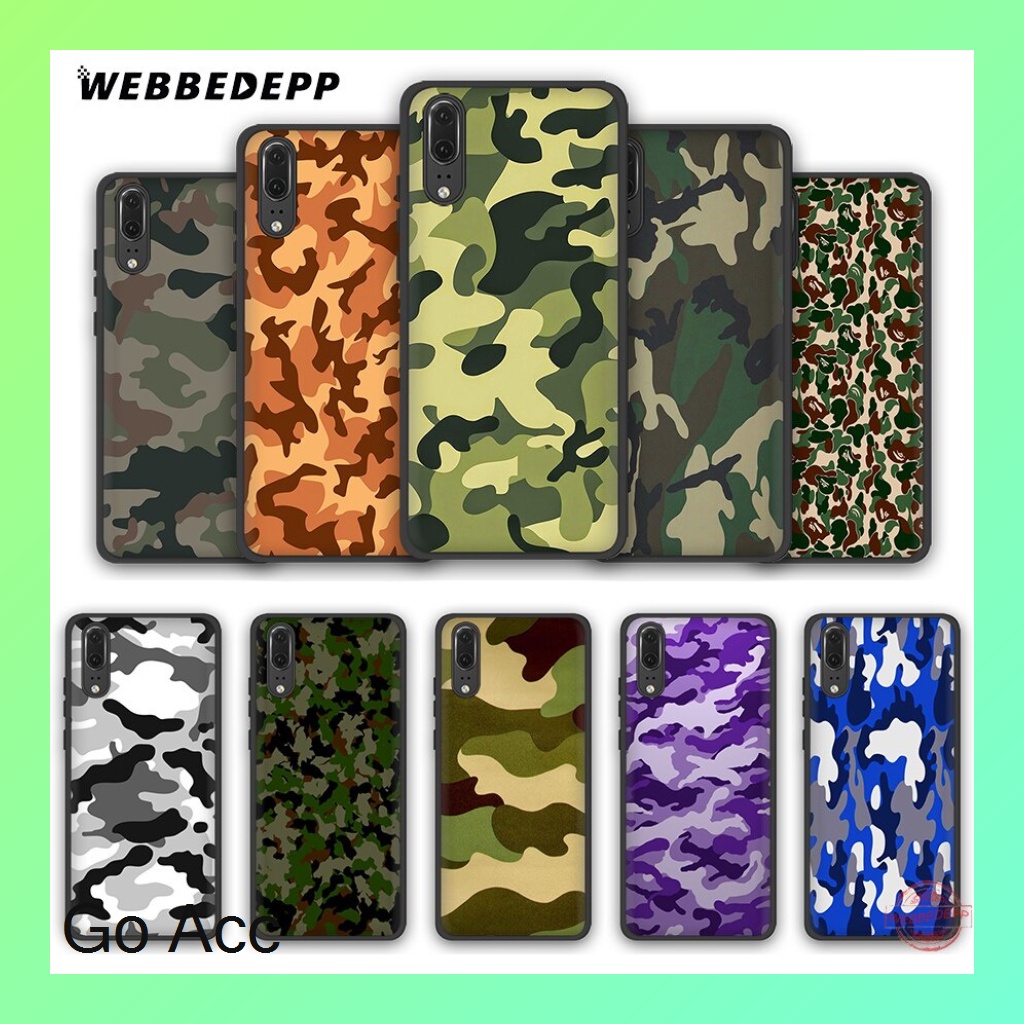 Softcase Silikon Army Tentara Random Samsung A7 2018 A9 2018 J4+ Plus J6+ Plus Pocophone F1 Realme 2 Pro A3s C1 Realme 2 J2 Core V11 Pro Oppo K1 Redmi Note 6 Pro Vivo Nex s