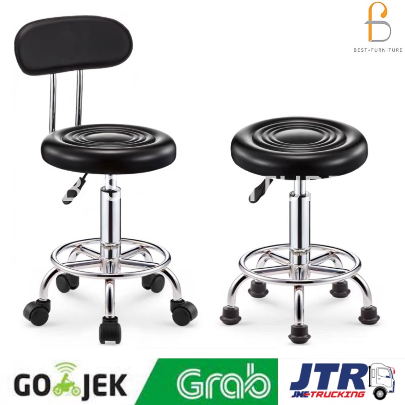 Best BAR Kursi Bar Kursi Salon Kursi Bulat Hidrolik dan Kaki stainless