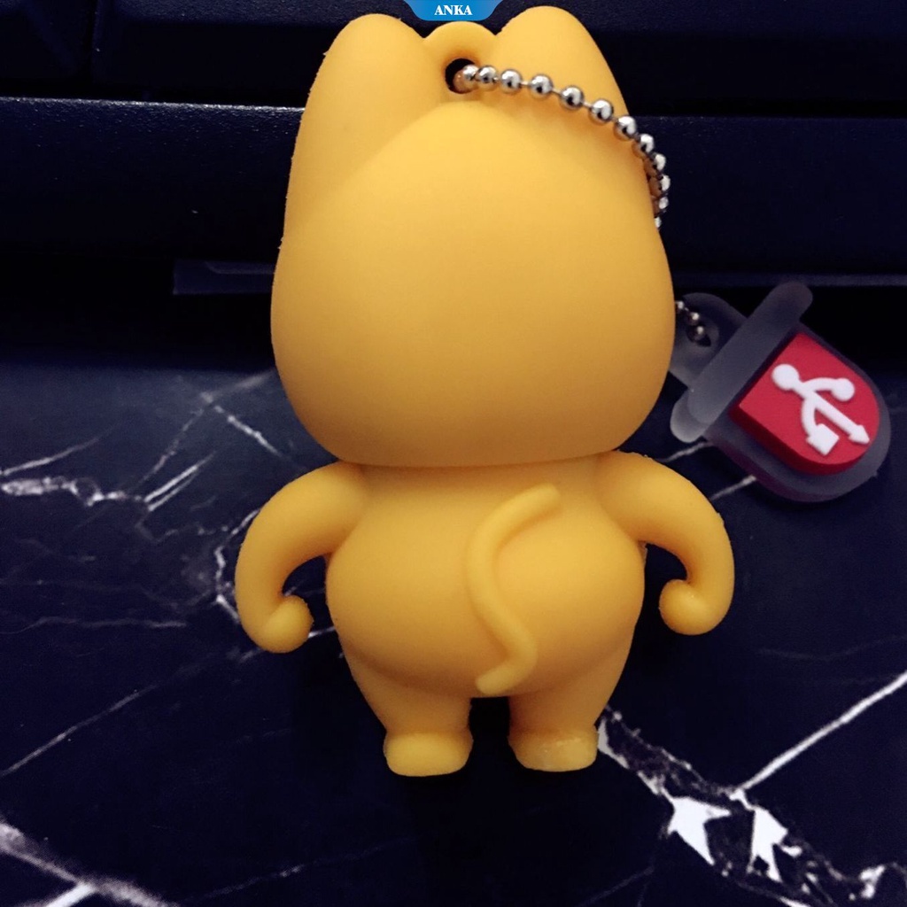 Kartun Kreatif Kepribadian Boneka Garfield U Disk 8 GB/16 GB Lucu Gantungan Kunci Ponsel Komputer Penggunaan Ganda