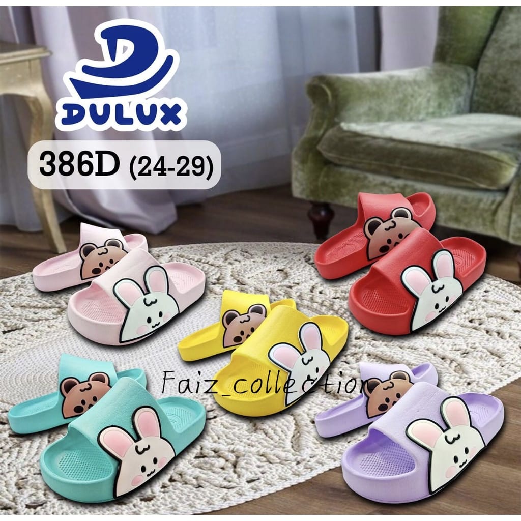 Sandal Anak  Dulux 386 D Selop Karakter Boneka Murah Meriah , Terbaru