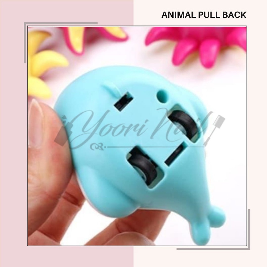 Mainan tarik animal (pull back) mainan anak animal lucu binatang laut pullback