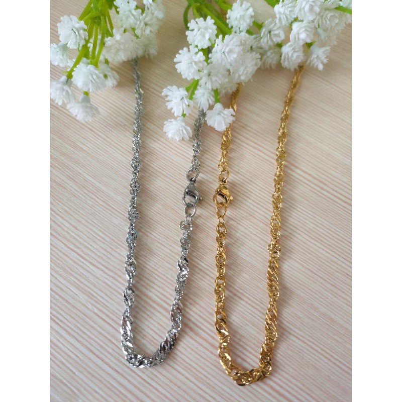 Kalung Titanium Import Wanita Kalung Fashion 6