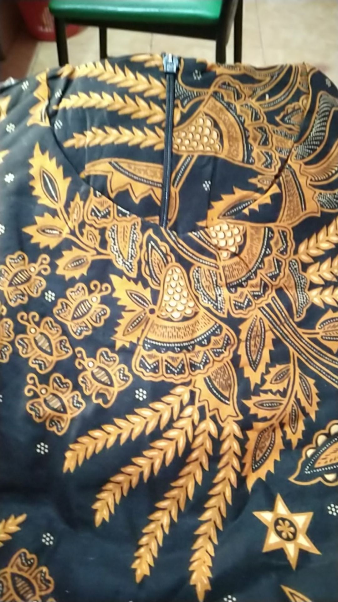 Batik Couple Keluarga Sania Ruffle Ori Ndoro Jowi Dnt Dimensi Abu