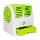 AC DUDUK DOUBLE FAN USB PORTABLE KIPAS ANGIN TRAVEL AC MINI NEW MODEL