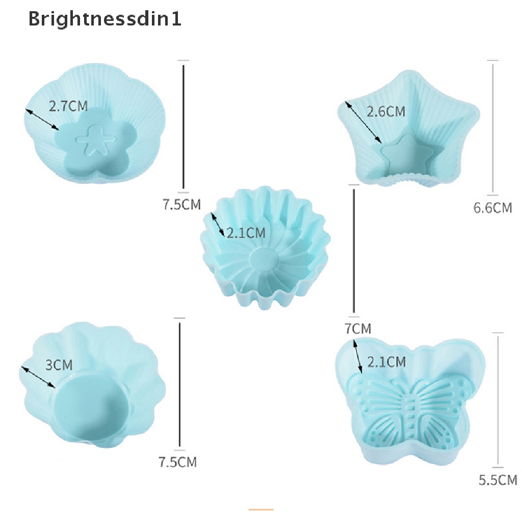 1 Pc Cetakan Kue Muffin Cupcake Bahan Silikon Dapat Digunakan Kembali Untuk Dapur