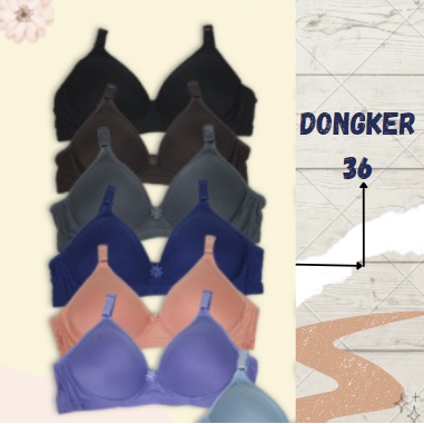 Bra BH Tanpa Kawat Super Soft Sorex 17238-36 Dongker