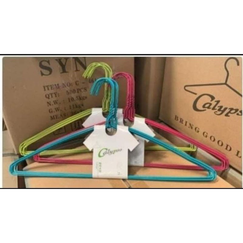 10 PCS HANGER WARNA HANGER CALIPSO KAWAT WARNA