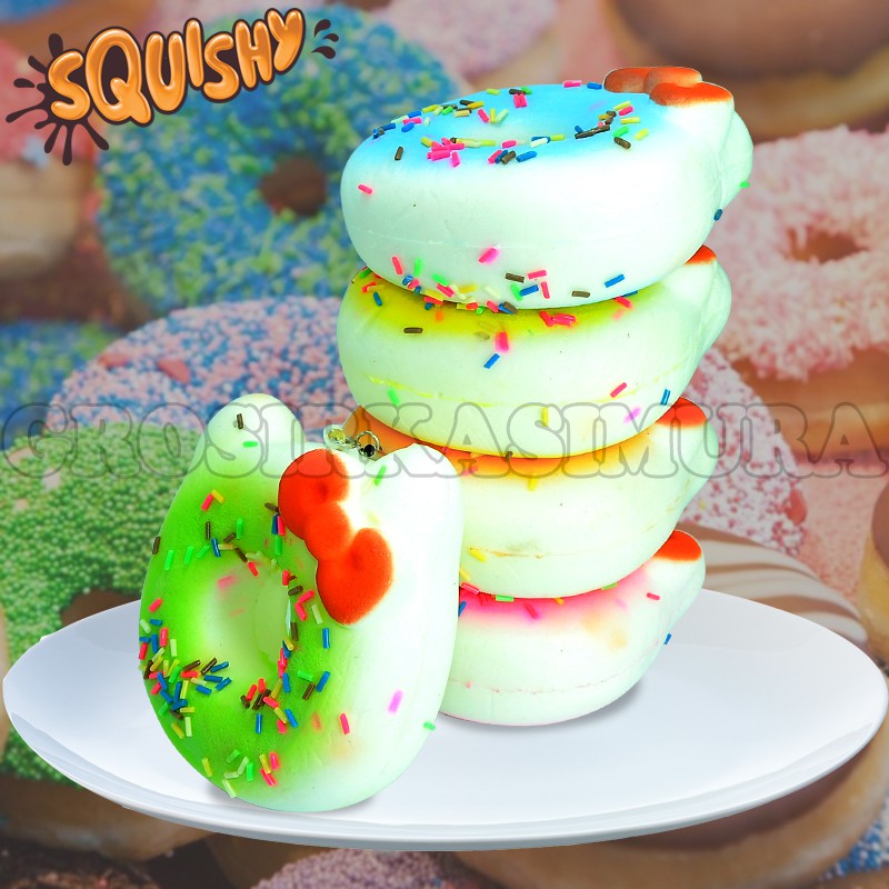 Squishy Donut Hello Kitty Donat kucing Squishy Rainbow Donat Jumbo