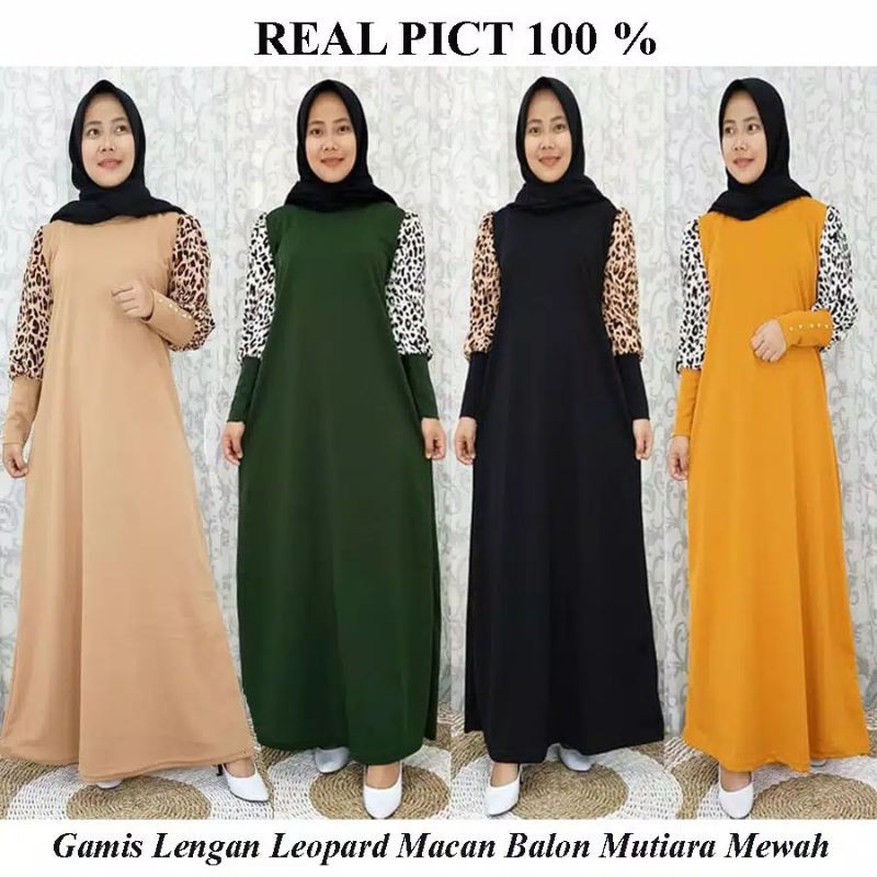 Gamis Leopard untuk sehari hari