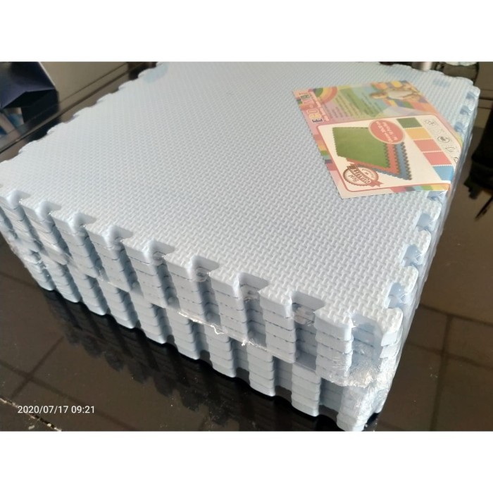 Evamat - Polos Matras Tikar Karpet Puzzle Alas Lantai Bermain - coklat