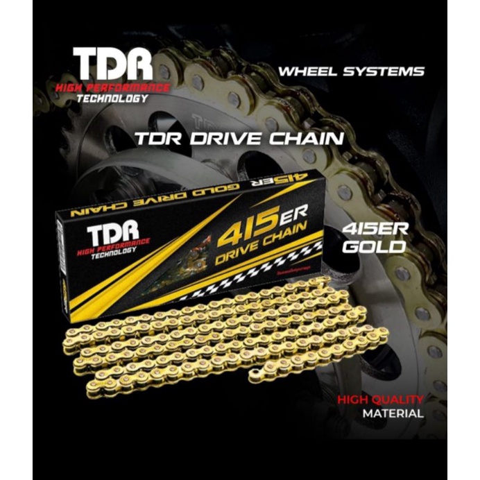 Rante Rantai TDR 415-130L ER GOLD TDR OriginaL