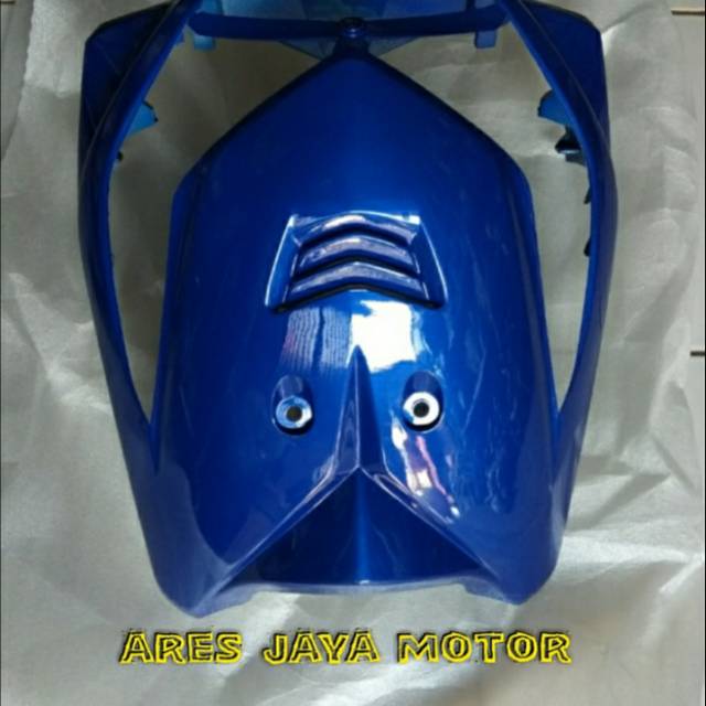 Tameng depan biru beat karbu