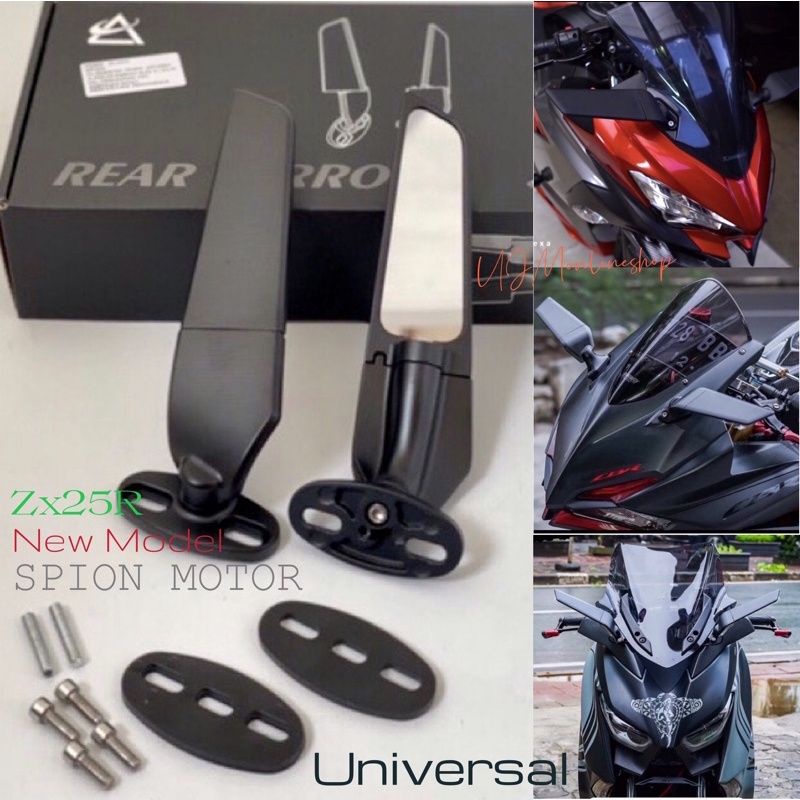 Spion Model Terbaru Zx25R Full Cnc kaca Spion Model winglet Universal