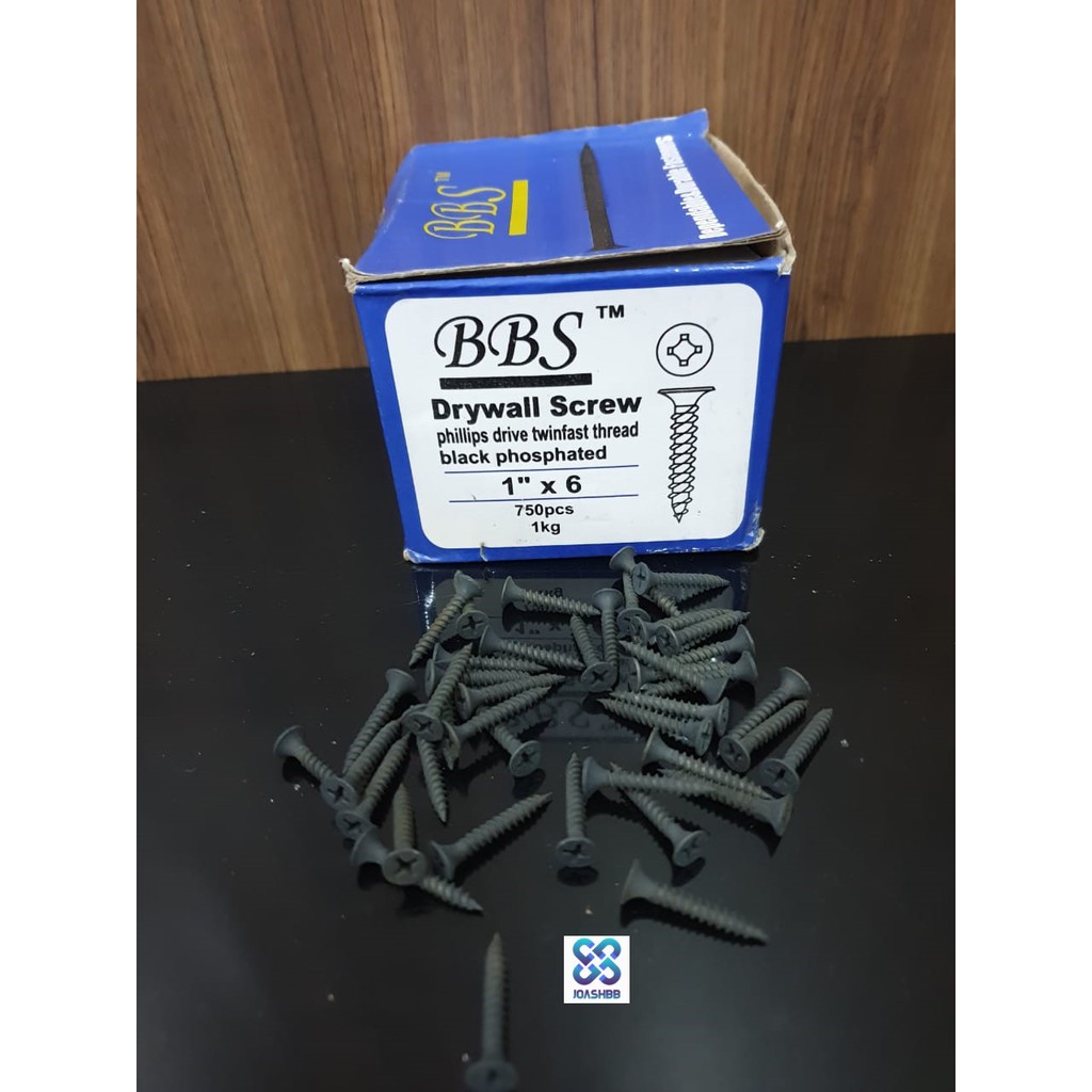 Sekrup Gypsum Baja / Baut Skrup Kayu Drywall Screw 900gr 1 kotak