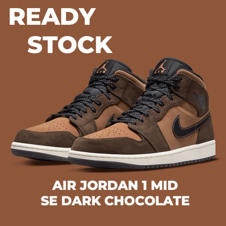 Nike Air Jordan 1 Mid SE Dark Chocolate