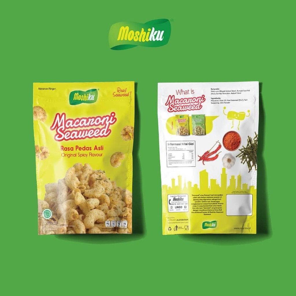 

Moshiku Macaroni Real Seaweed