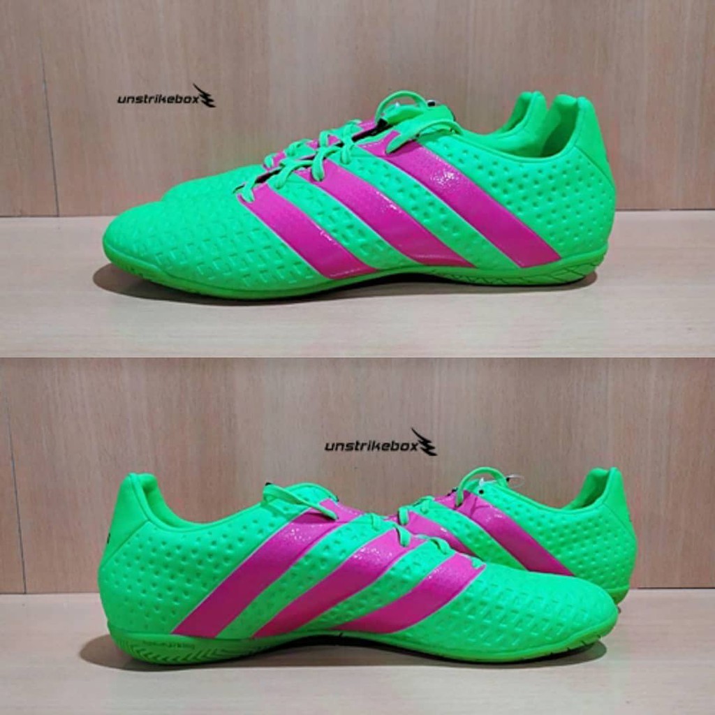 Adidas Ace 16.4 IN - SlrGreen. Sepatu Futsal Ukuran 44 New Original BNIB Asli Adidas Store.