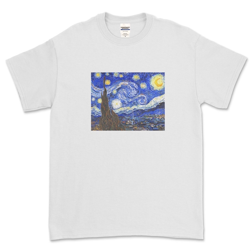 THE STARRY NIGHT - VAN GOGH T-SHIRT (PUTIH)