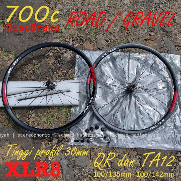 Sepeda | Wheelset Gravel Cyclocross Roadbike 700C 6 Bolt Discbrake Wheelset 700