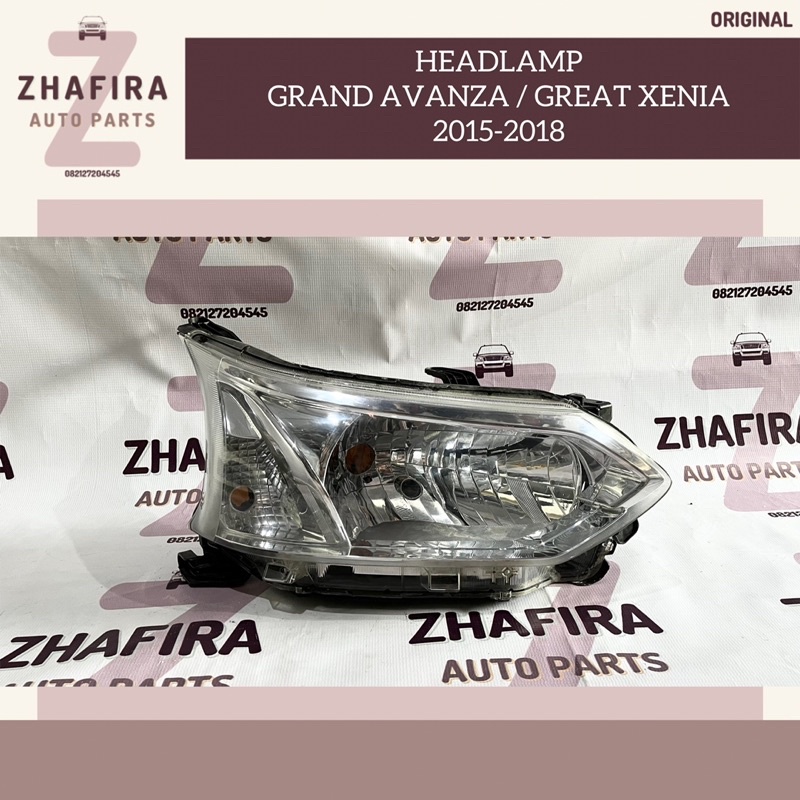 Headlamp Headlight Head Lamp Light Lampu Depan Utama Mobil Toyota Grand Avanza 2015 2016 2017 2018 O
