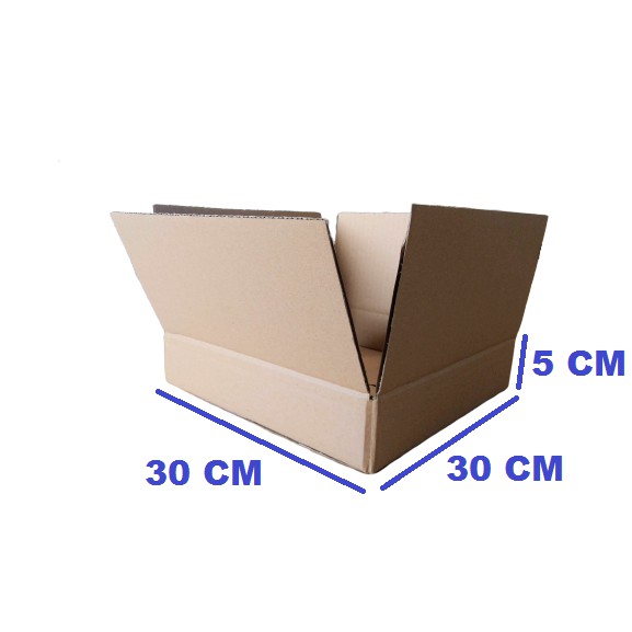 

Karton box 30*30*5 CM Carton Box Kardus Polos SINGLE WALL