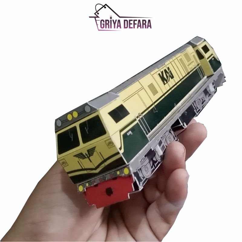 GRIYADEFARA PAPERCRAFT LOKOMOTIF CC 206 CC206 SKALA HO 1:87 1 : 87 1/87 MODIFIKASI MESIN RAILKING BE