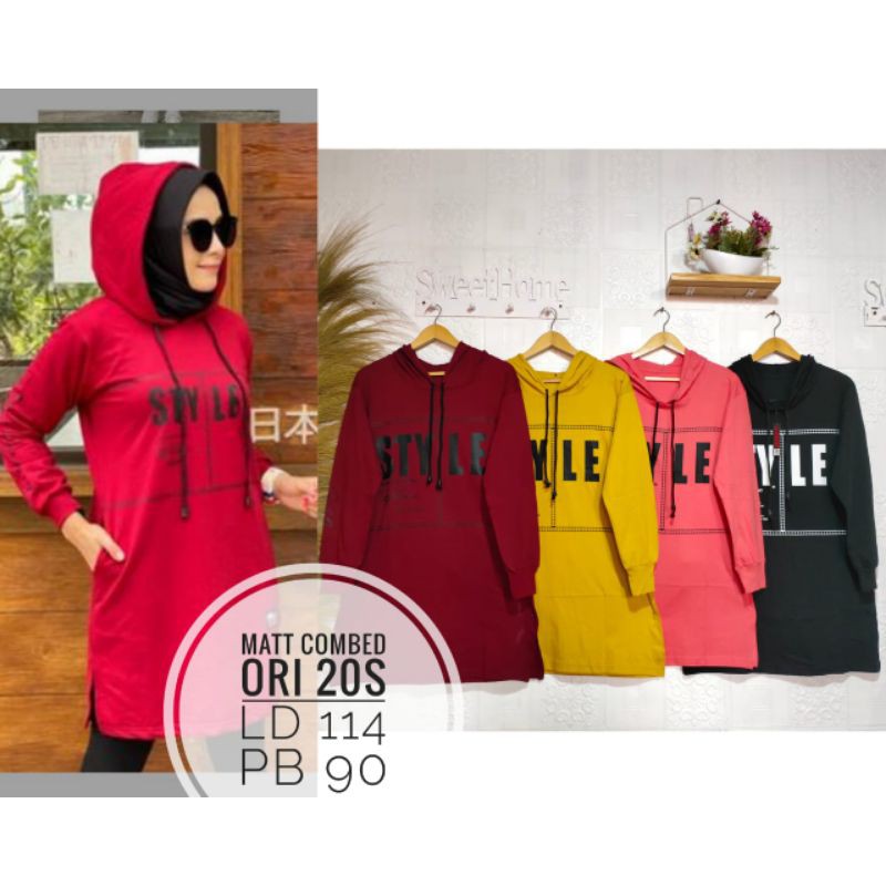 tunik hoody combad gyl by jevani