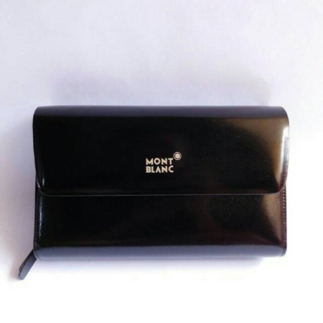 HANDBAG TAS TANGAN KULIT ASLI 100% PRIA/WANITA IMPORT, MONTBLANC 601M BLACK & BROWN