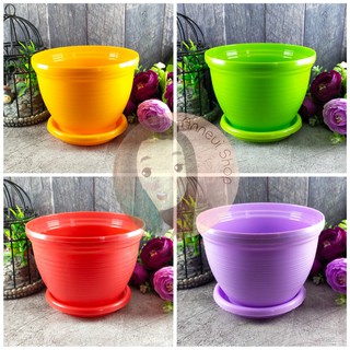 PT0001 Pot  Aneka  Warna Tatakan Pot  Bunga  Tanaman Hias 
