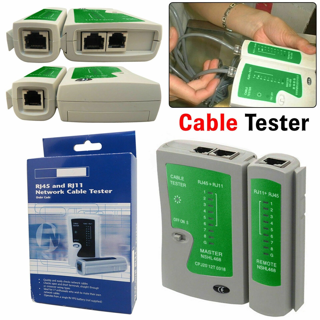 RJ45 RJ11+ CAT5 Network cable interface cable tester