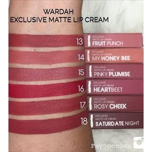 READY SMUA NOMOR Wardah Exclusive Matte Lip Cream