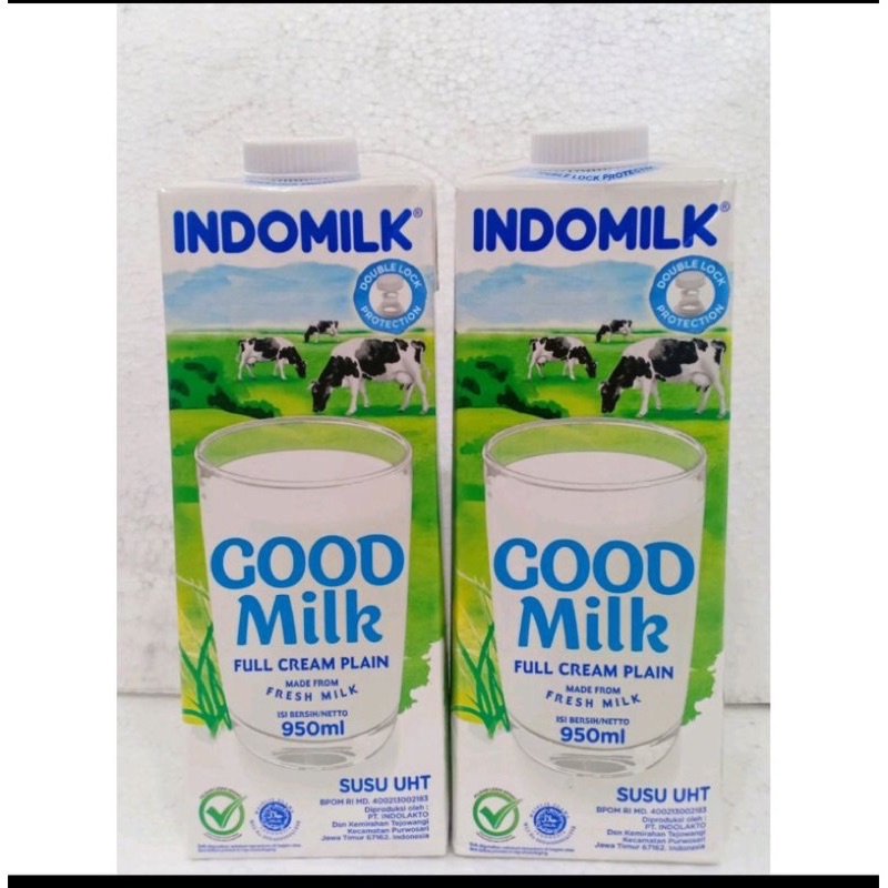 Susu Indomilk Full Cream Susu UHT