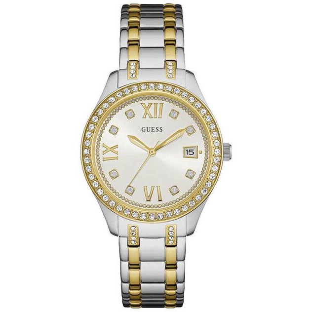 GUESS W0848L4 Waverly - Jam Tangan Wanita - Silver/Gold