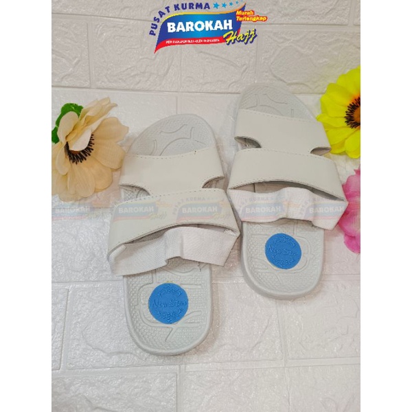 SANDAL HAJI DAN UMROH | SANDAL SELOP PRIA DAN WANITA PERLENGKAPAN HAJI DAN UMROH | SANDAL PUTIH UNTU