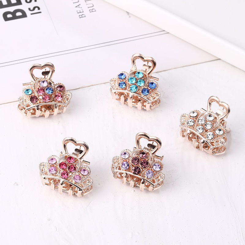 Jepit Jepitan Jedai 2.5cm Permata Elegan Jepit Rambut Besi Korea Unik Jepit Salon Logam Jepit Poni Alloy Hair Claw Clips